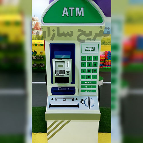 استند دستگاه پوز و ATM چوبی کودک