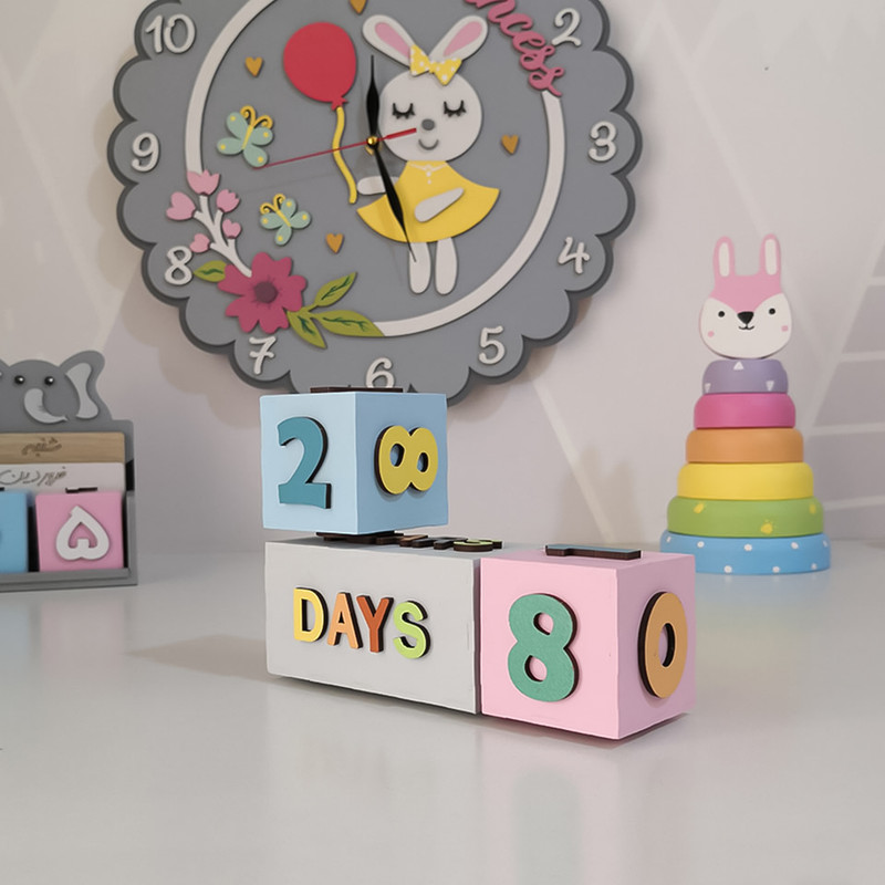 استند رومیزی کودک مدل مدل گاهشمار سن کد MKids35-FullColor-E