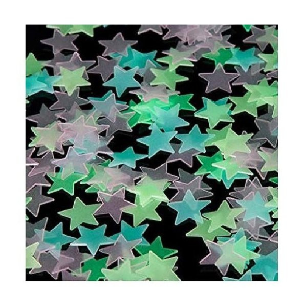 استیکر دیواری کودک مدل ستاره شب تاب کد 4CHS بسته 20 عددی
