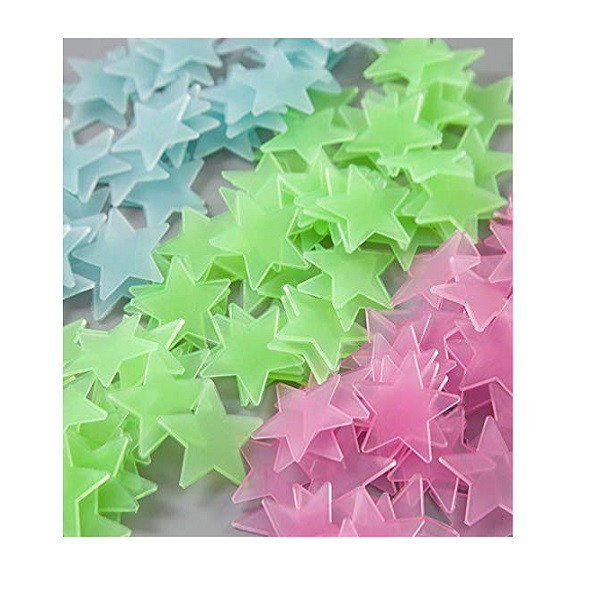 استیکر کودک طرح ستاره شب تاب کد 4CS بسته 60 عددی
