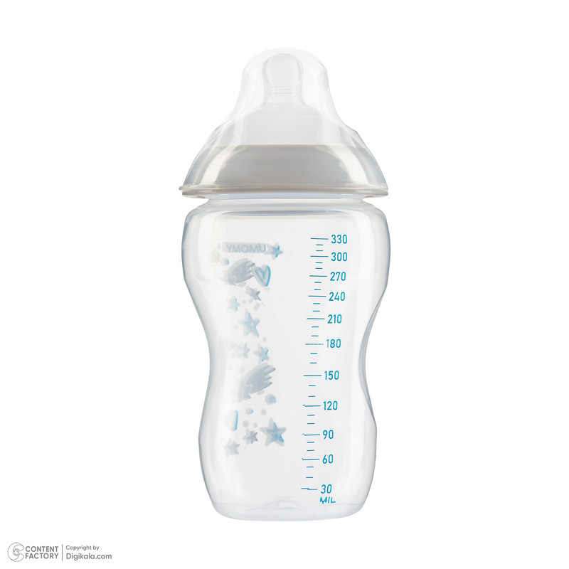 شیشه شیر یومامی مدل Anti Colic گنجایش 330 میلی لیتر - بسته 2 عددی
