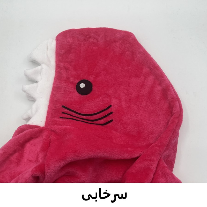 پتو کودک کوکوجم مدل کوسه ای سایز 50x100 سانتی متر