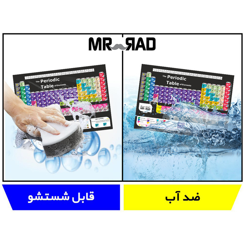پوستر آموزشی مستر راد طرح جدول تناوبی مدل periodic 82688-01